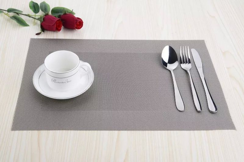 High Quality Cheap Eco-Friendly Material PVC Woven Kitchen Placemat