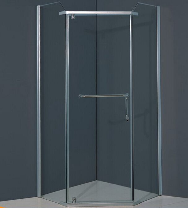 Without Tray Diamond Glass Bath Screen (ADL-8024)