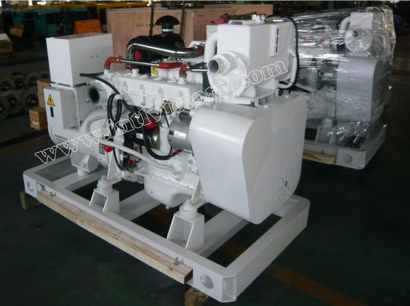 40kVA~250kVA Cummins Marine Auxiliary Diesel Generator with CCS/Imo Certification