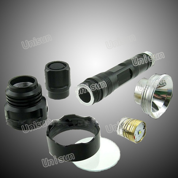 10W Green Rechargeable LED Flashlight for Hunting