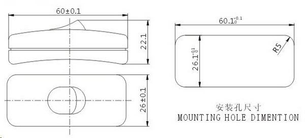 Cord Line Lighted Rocker Switch