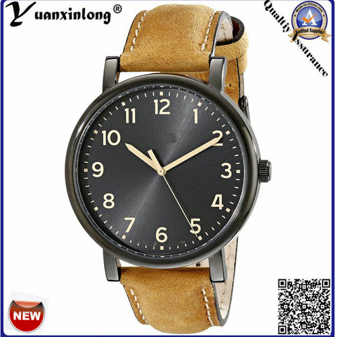 Yxl-345 Fashion Quartz Men's Watch Promotional Smple Design Leather Wrist Watch Business Men's Watches Wholesale Clock