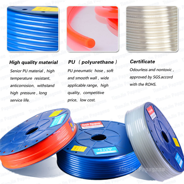 ID: 2-12mm PU Polyurethane Pneumatic Air Hose