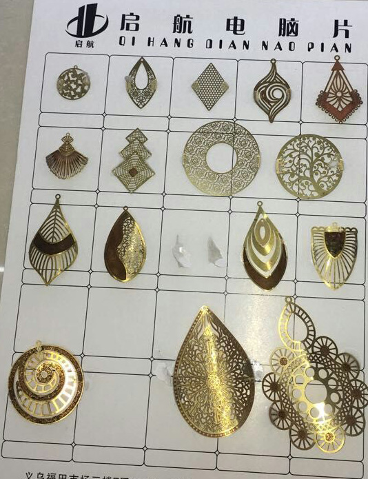 Wholesale Brazil Fashion Copper Jewelry Filigree Eardrop Sheet