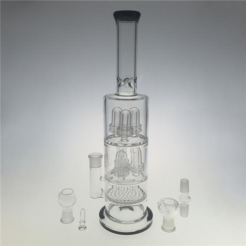 Huge Showerheads Blown Hookah Glass Water Pipes for Smoking (ES-GB-401)