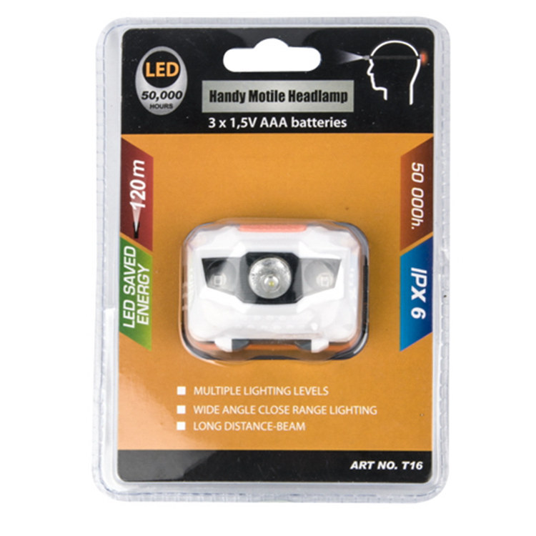 1W LED Headlight with 2 Red LED 1W Headlamp