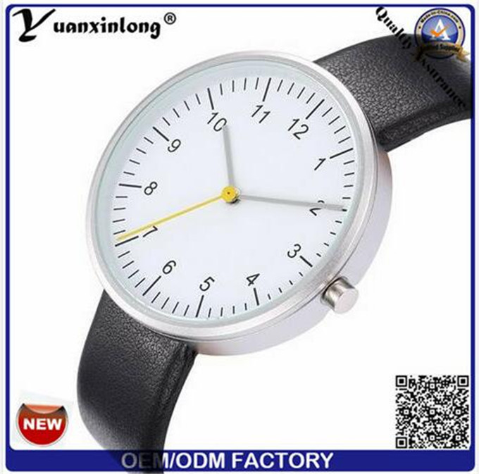 Yxl-537 2016 Men Fashion Custom Logo Watches Wholesale, Watch Genuine Leather, Watch Men Leatherw Watch