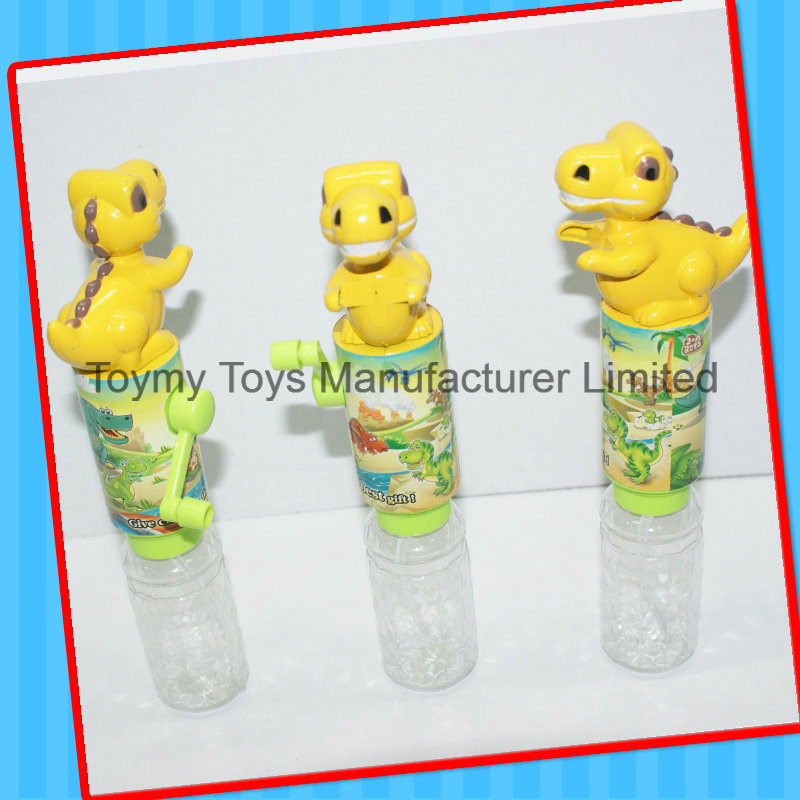 Summer Brand New Mini Hand Crank Dinosaur Water Gun Toy