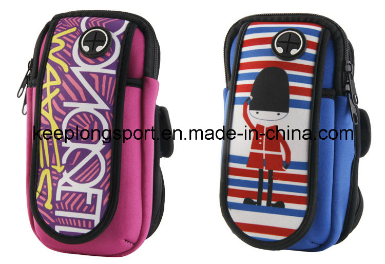 Full Colors Printing Fashion Neoprene Armband Phone Case