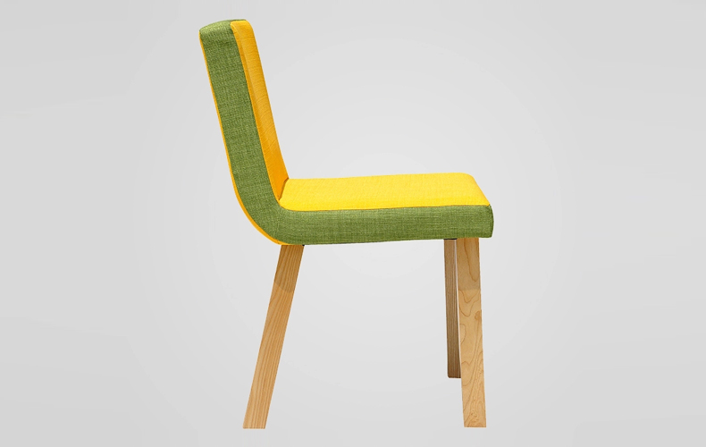 Colorful Fabric Wooden Dining Chairs with New Design