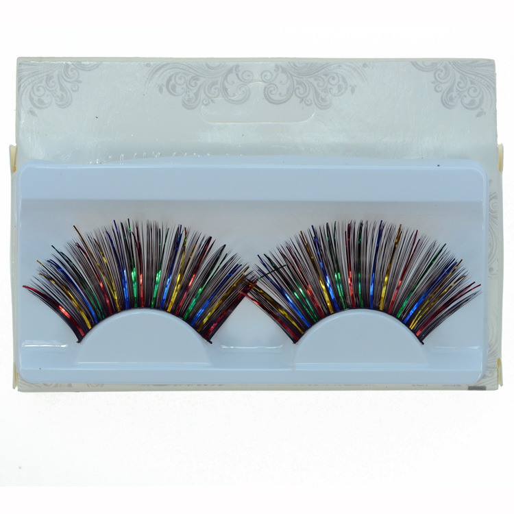 Colorful Creative Makeup Eyelash Stage Cosplay False Eyelashes