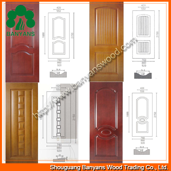 3mm Walnut Veneer Door Skin with Reasonable Price