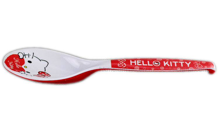 7inch Two Tone Melamine Spoon with Logo