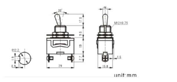 Toggle Switch DIN Rail Mounted Toggle Switch E-Ten Toggle Switch