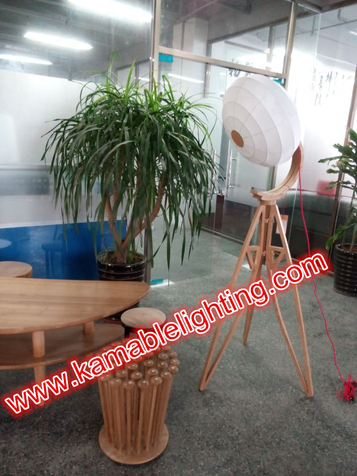 E27 60W Wooden Stand Floor Lighting (LBMD-QF)