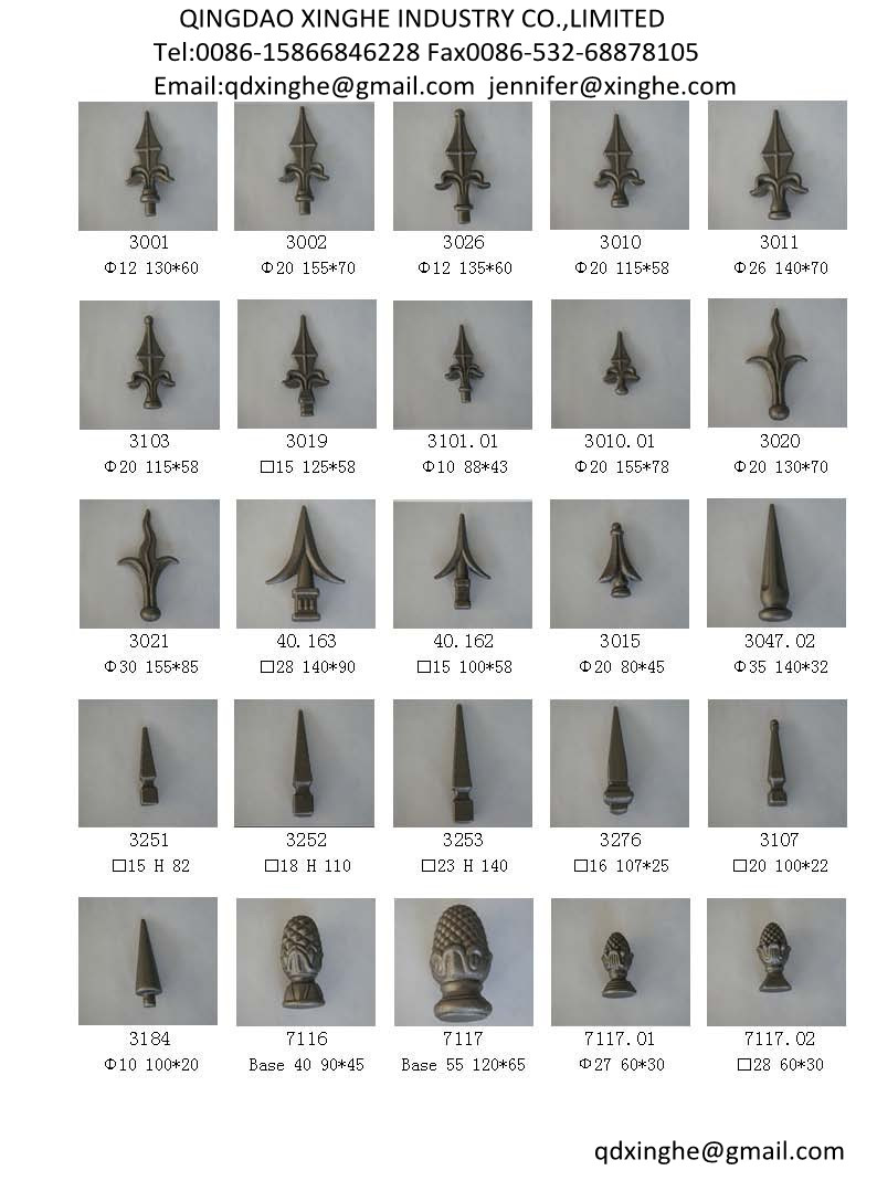 Cast Iron Ornamental Fence Parts