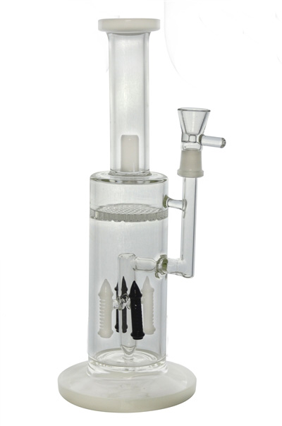 4 Tower Showerheads Honeycomb Glass Water Pipe for Smoking (ES-GB-446)