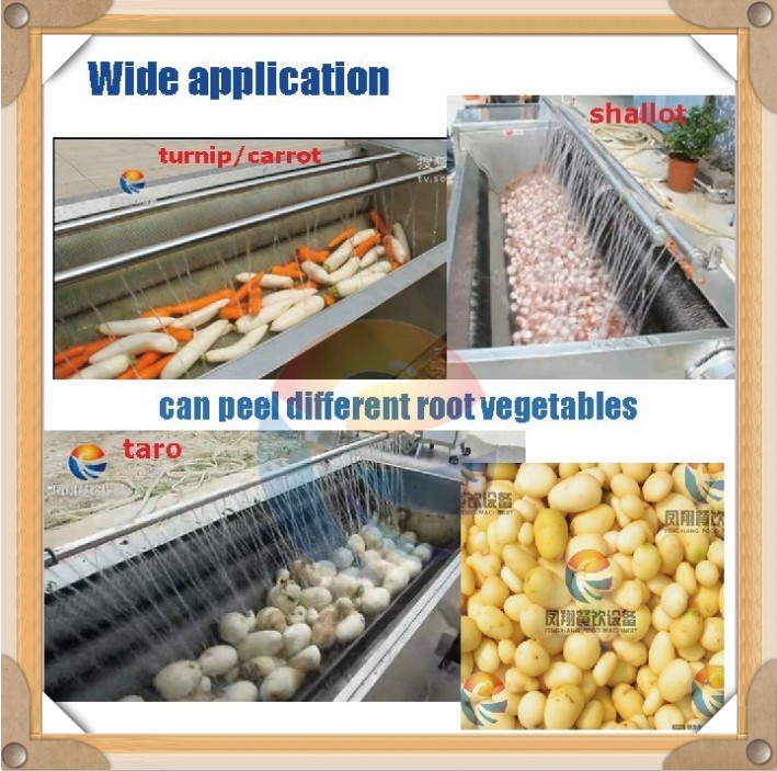 Brush Type Root Vegetable Washing Peeling Machine (skypw: wulihuaflower)