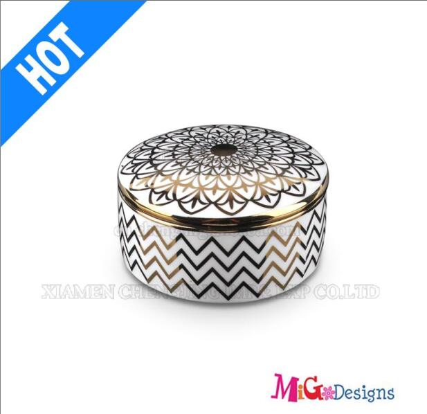 Hot Selling Colorful Ceramic Jewelry Box