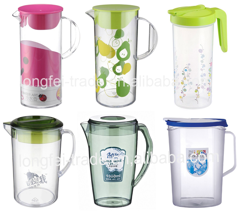 Plastic Juice Pitcher with Ice Tube (LFR4373)