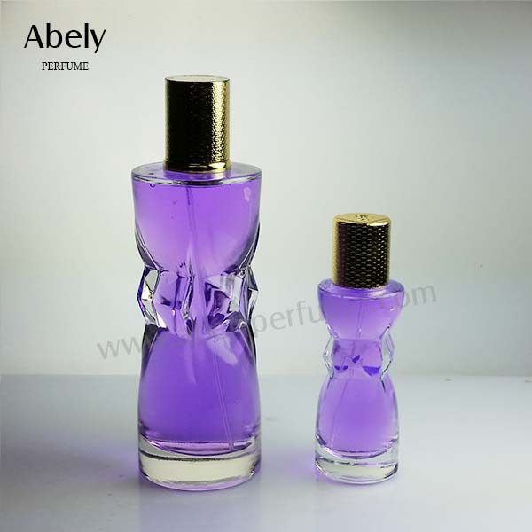 3.4fl. Oz Elegant Woman Shaped Glass Perfume Bottle