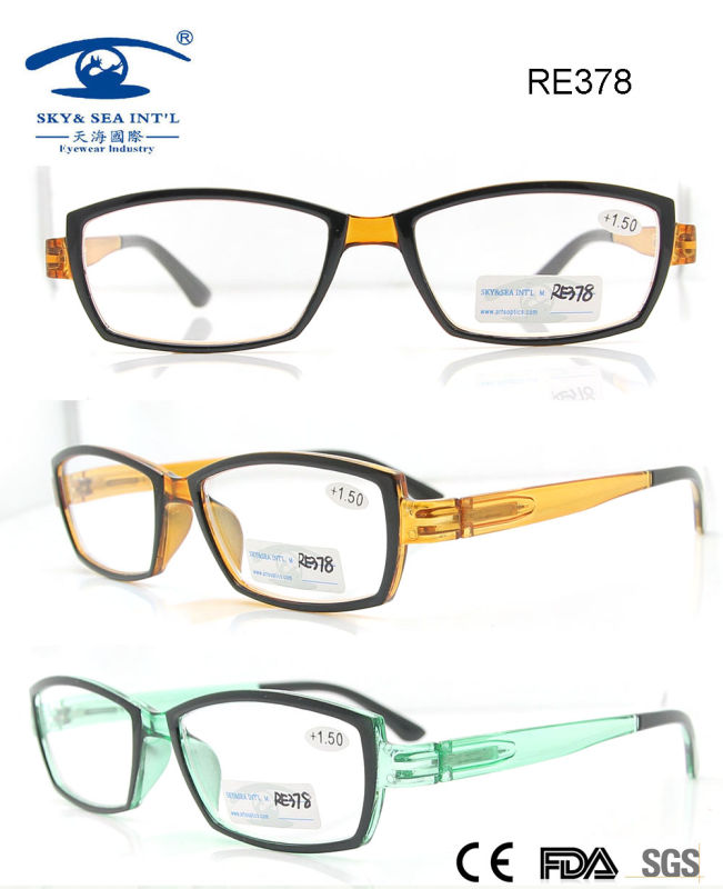 Colourful Fashionable Plastic Reading Glasses (RE378)