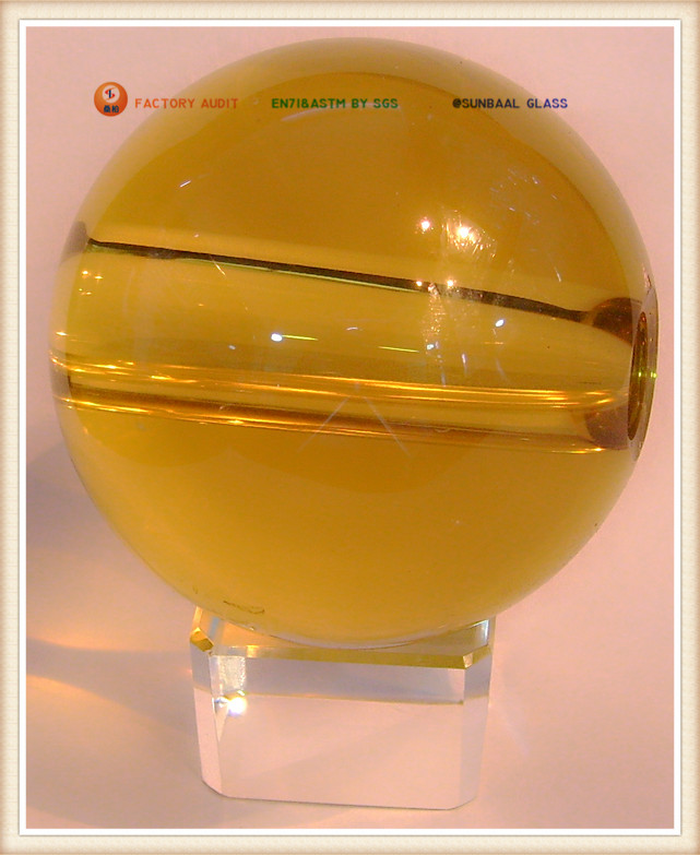 Big Crystal Glass Ball With Hole (S0113)