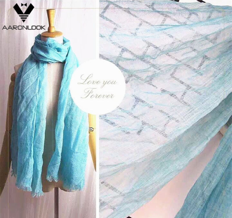 High Quality Solid Color Wholesale Checked Wool Scarf