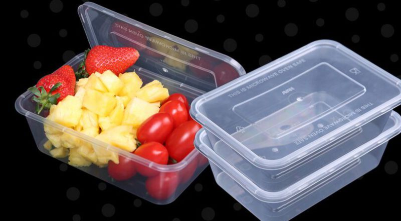 Eco-Friendly Microwaveable Plastic Food Container with Lid