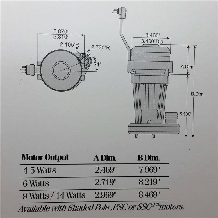 Morrill Motors for Ice Maker (SP-B6HLEJ26)