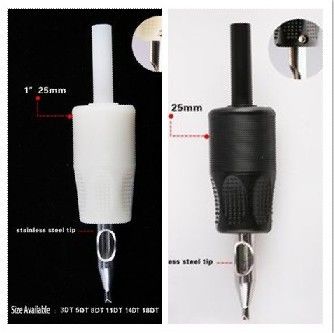 Tattoo Plastic Grip with Stainless Steel Tip