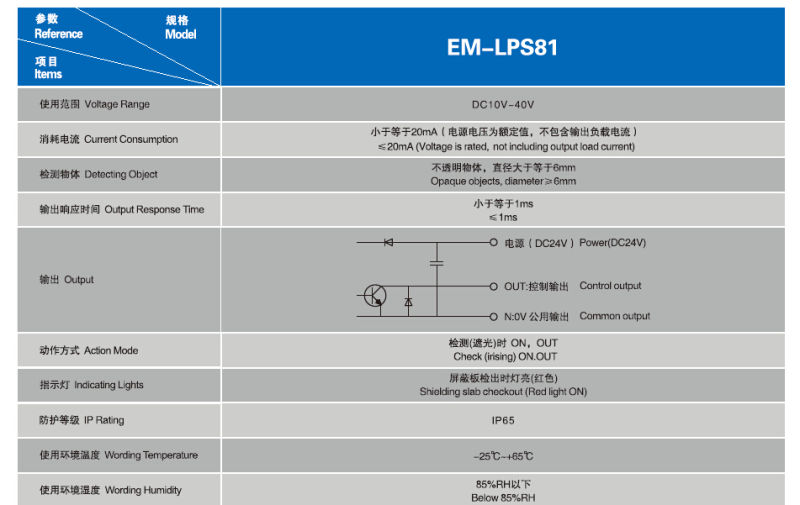 Elevator Photoelectric Levelling Switch (EM-LPS81)