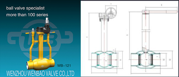 Undergorund Fully Welded and Trunnion Mounted Ball Valve