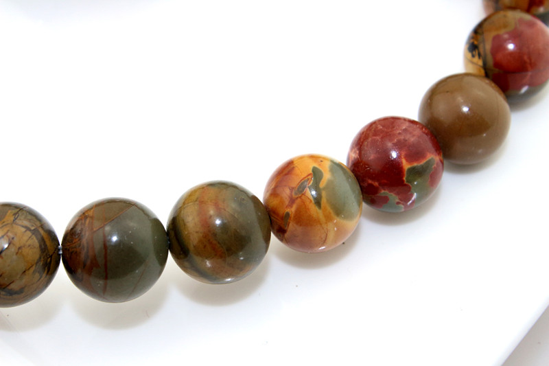 Natural Gemstone Round Beads Size 6 8 10 12 14mm Wholesale Picasso Stone Real Gemstone