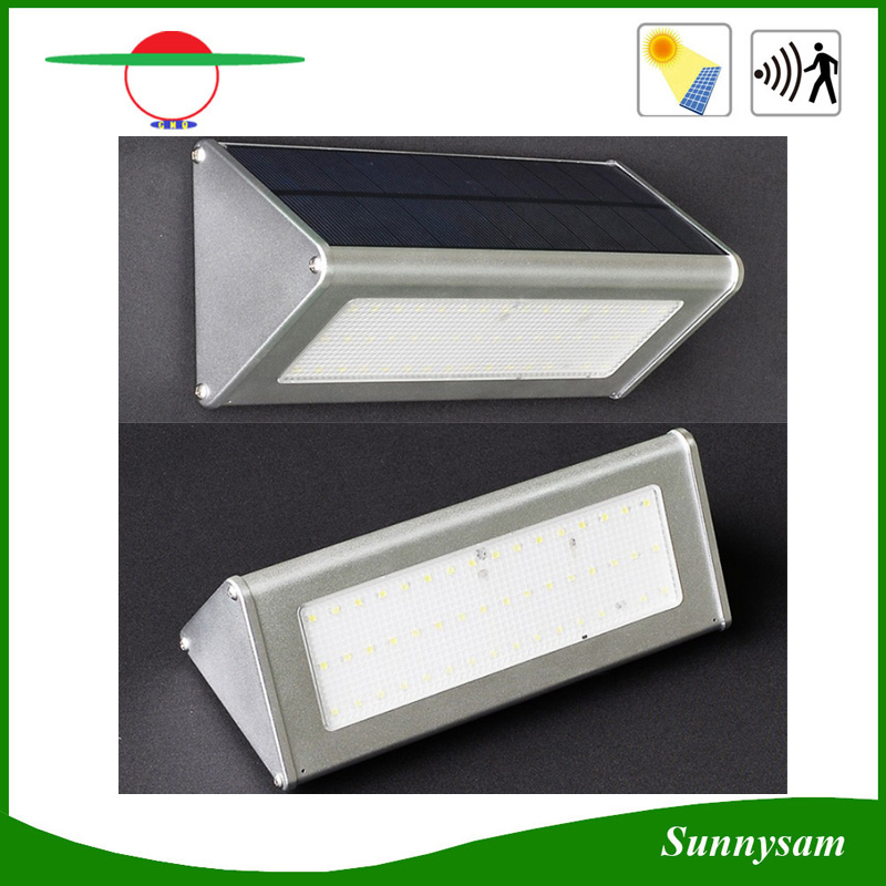 1000lm Microwave Radar Motion Sensor Aluminium LED Solar Garden Light