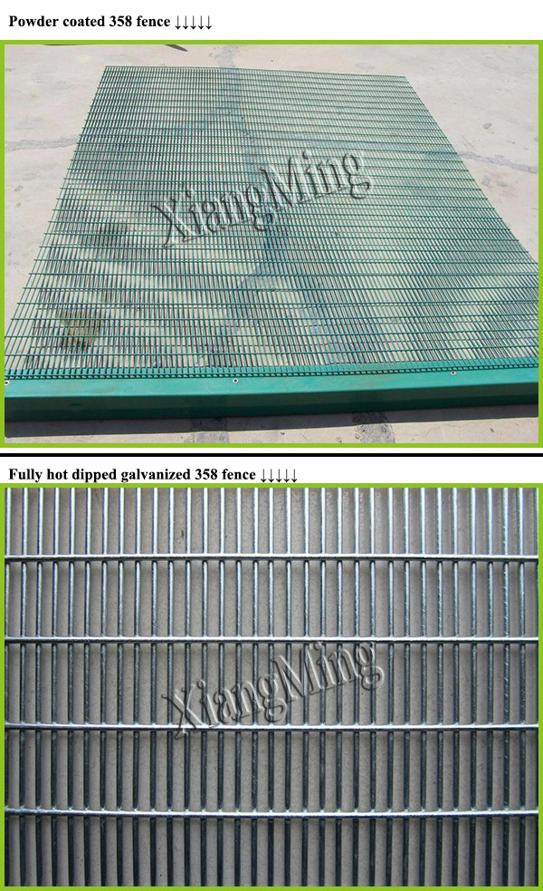 Galvanized/Powder Coated Anti Climb Fence 358 Fence High Security Fence