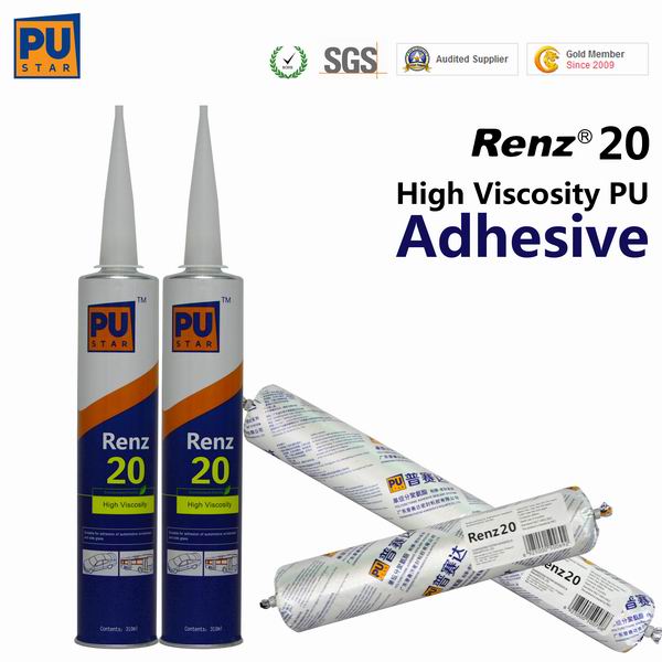 Primerless, Polyurethane (PU) Sealant for Automobile Windshield and Side Glass Installing (Renz20)