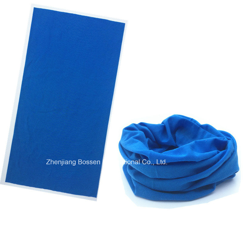 OEM Produce Customized Design Printed One Color Dyed Polyester Microfiber Outdoor Sports Seamless Bandana