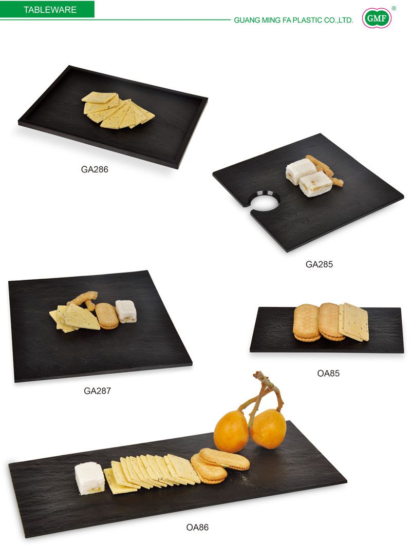 Tableware Plastic Plate Disposable Tray Square-Wave Plate