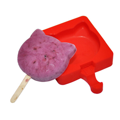 Cat Shape Food Grade Silicone Ice Cream Mould