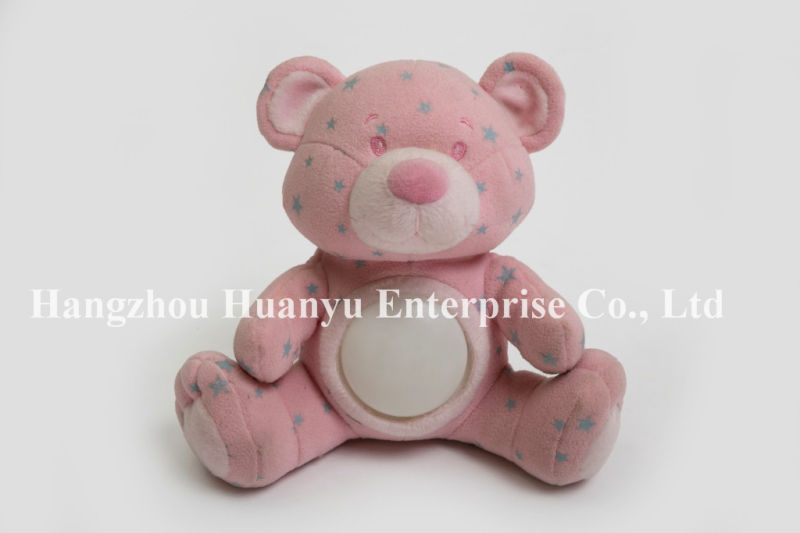 Factory Supply Baby Evening Light Pink Star Bear Toy