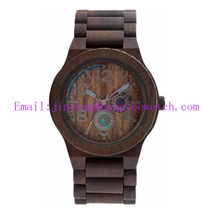 OEM Multi-Function Ebony Watches Gift Watches Wooden Watch