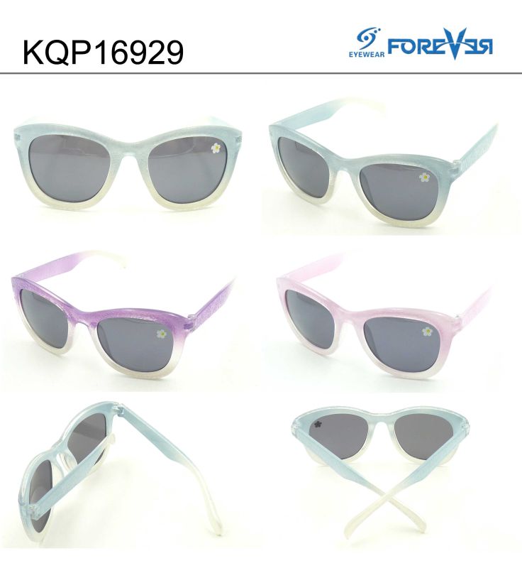 Kqp16929 Plastic Frame Kids Sunglasses Meet Ce UV400