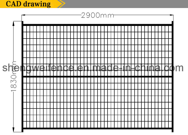 Galvanized and PVC/Painting Welding Ca Temporary Fences