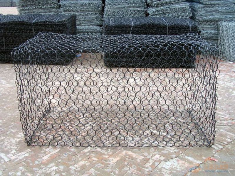 PVC Coated Galfan Wire Gabion/Gabion Retaining Wall /Gabion Box