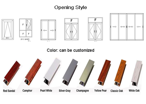 Feelingtop Aluminium Thermal Break Double Glazing Window