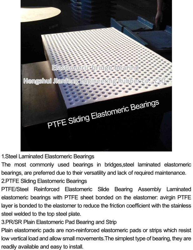 PTFE Laminated Rubber Bearing Pad for Bridge Construction to Nigeria