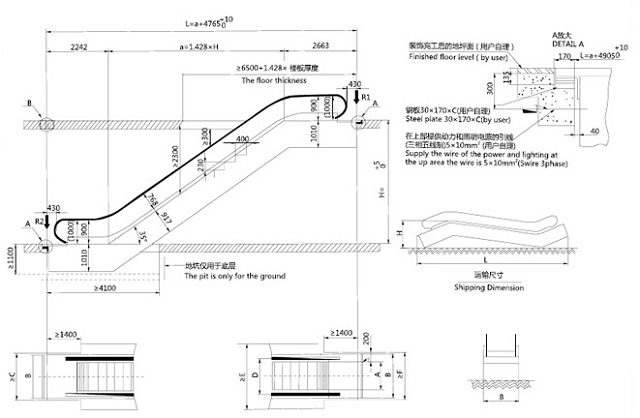 Energy-Saving Vvvf Escalator Price with China Manufacture