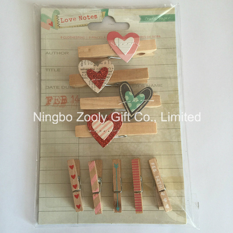 Wooden Embellishments Craft Pegs / Wooden Glitter Clothespin