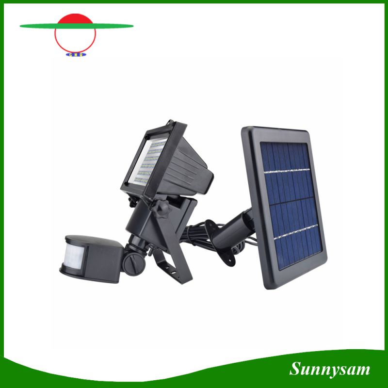 Outdoor 60 LED Solar Flood Light Garden Light with Motion Sensor